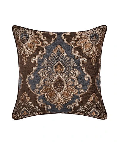 J Queen New York Sofia Chenille Damask Decorative Pillow, 20" x 20"