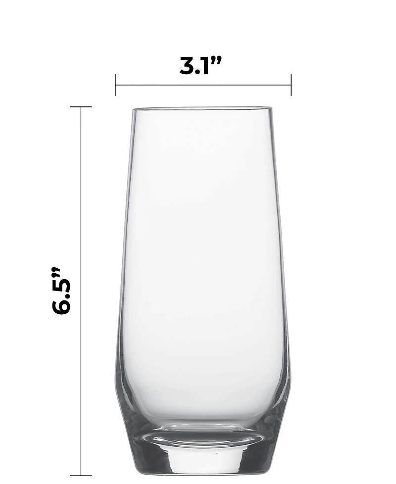 Zwiesel Glas Pure Longdrink 18.3oz Set of 4