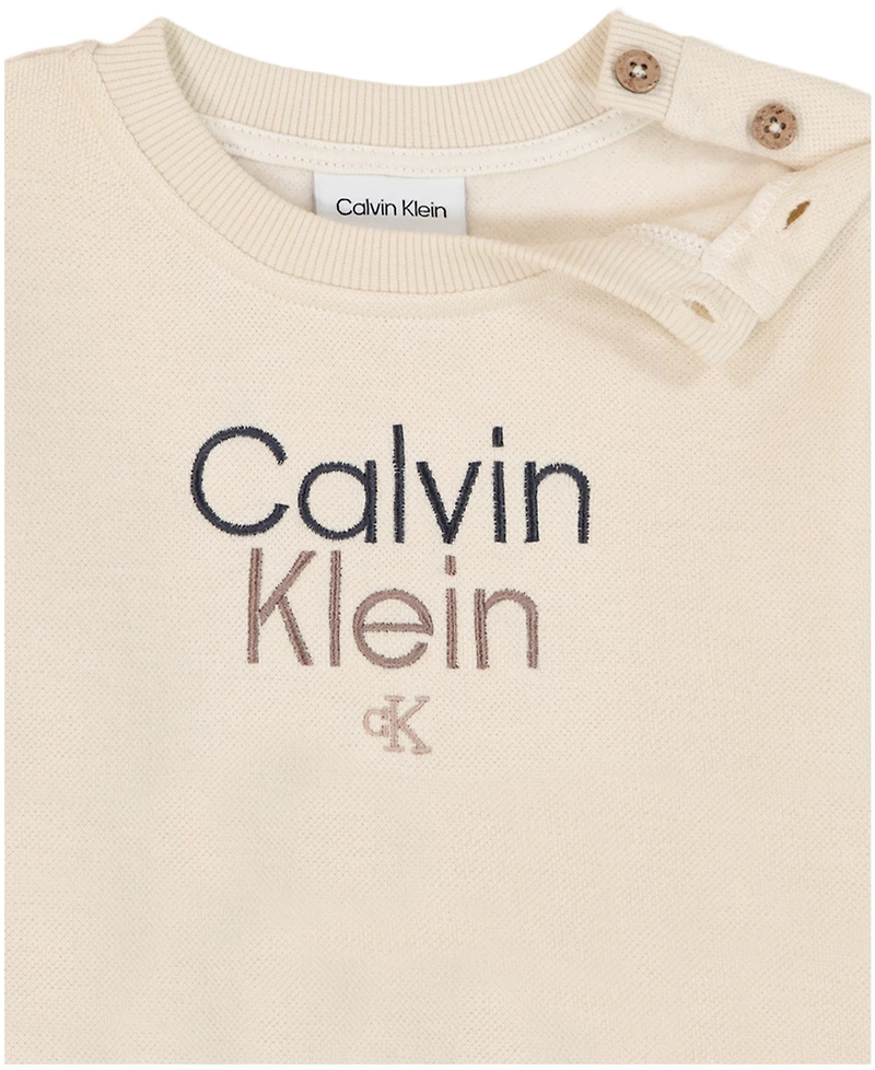 Calvin Klein Baby Boys Knit Top and Joggers, 2-Piece Set