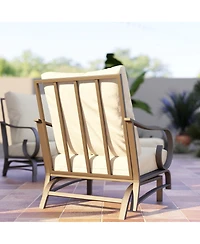 Outsunny 5 Piece Patio Furniture Set with 2 Rockers Outdoor Furniture