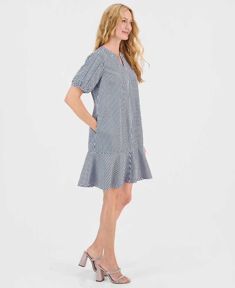 Robbie Bee Women's Striped Shift Dress