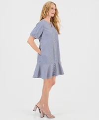 Robbie Bee Women's Striped Shift Dress