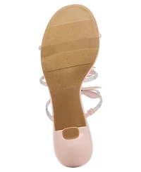 Madden Girl Women's Loving Bow Mid-Heel Rhinestone Dress Sandals