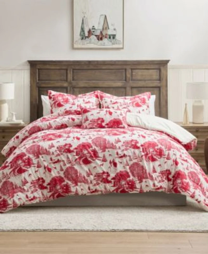 Hallmark Toile Holiday Comforter Sets