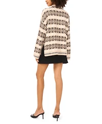 Vince Camuto Women's Diamond Pattern Turtle Neck Sweater