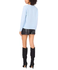 Vince Camuto Women's Motif Crewneck Sweater