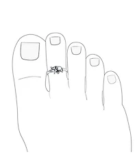 Bling Jewelry Set of 2 Lucky Elephant & Gecko Lizard Toe Ring Midi Mid Finger Sterling Silver