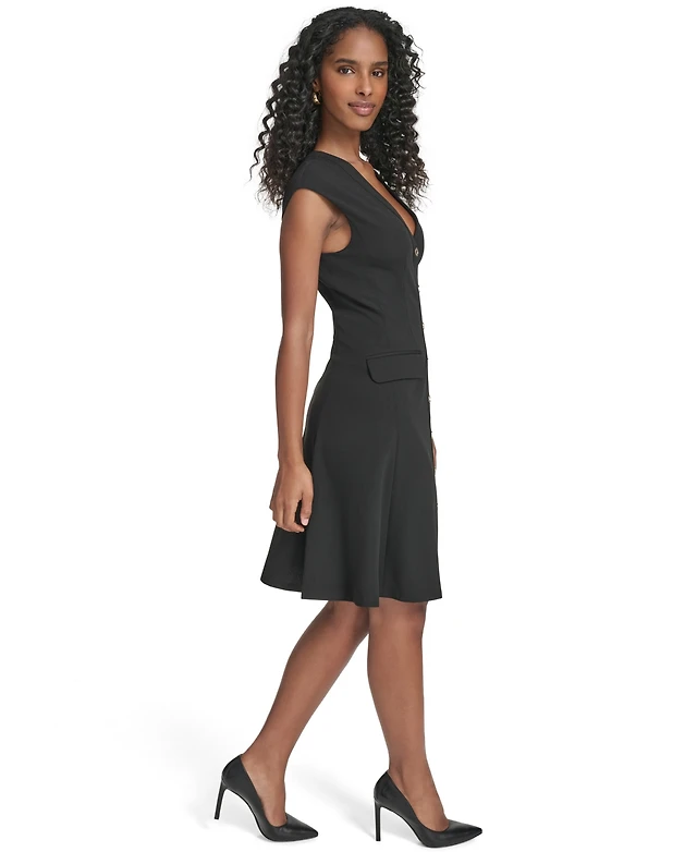 tommy hilfiger metallic fit and flare dress Labe Flared Dress: Radiate Elegance with Haute Afrika