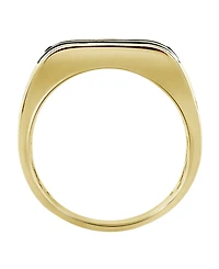 Macy's Men's Diamond Ring (3 ct. t.w.) in Silver Rhodium with Yellow Plating