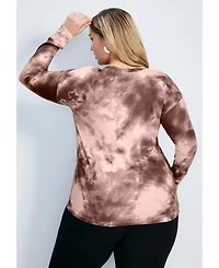 Avenue Women's Skylar Tie Dye Hacci Top