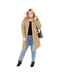 Avenue Women's Chelsea Soft Knit Hood Coatigan