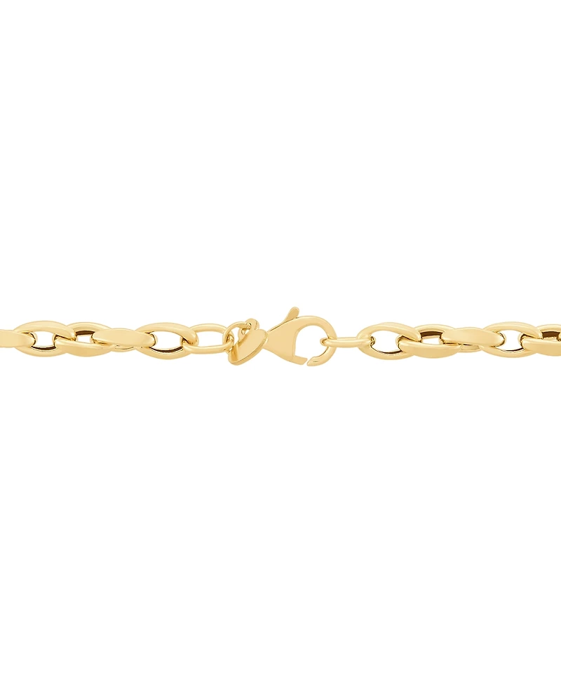Macy's Twisted Oval Link Necklace in 18K Yellow Gold