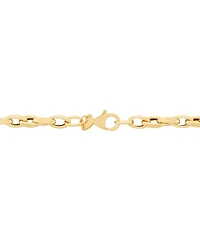 Macy's Twisted Oval Link Necklace in 18K Yellow Gold