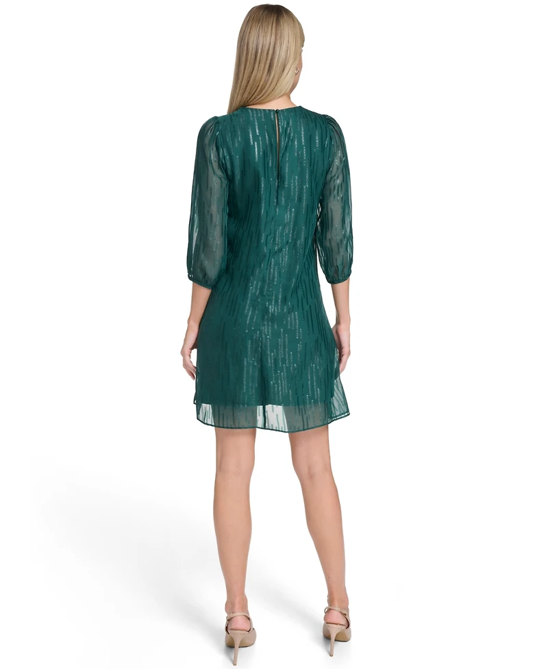 Calvin Klein Petite 3/4-Length Shift Dress