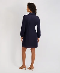 kensie Women's Long-Sleeve Dress