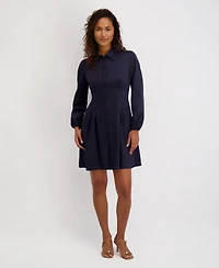kensie Women's Long-Sleeve Dress