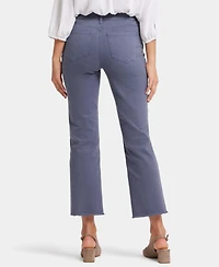 Nydj Women's Marilyn Straight Frayed Ankle Jeans