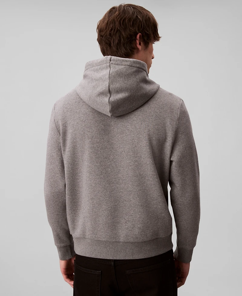 Calvin Klein Men's Monogram Logo Fleece Hoodie