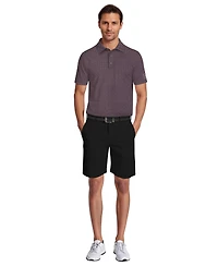 Pga Tour Men's Micro Geometric Print Short-Sleeve Golf Polo Shirt