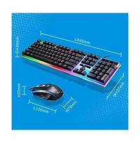 Cowin Led Gaming Keyboard and Mouse Combo with Rainbow Backlit