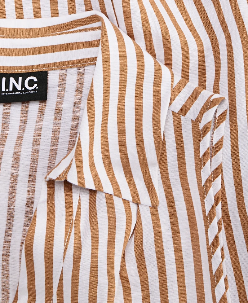 I.n.c. International Concepts Women's Collared Sleeveless Button-Front Top, Macy's Exclusive