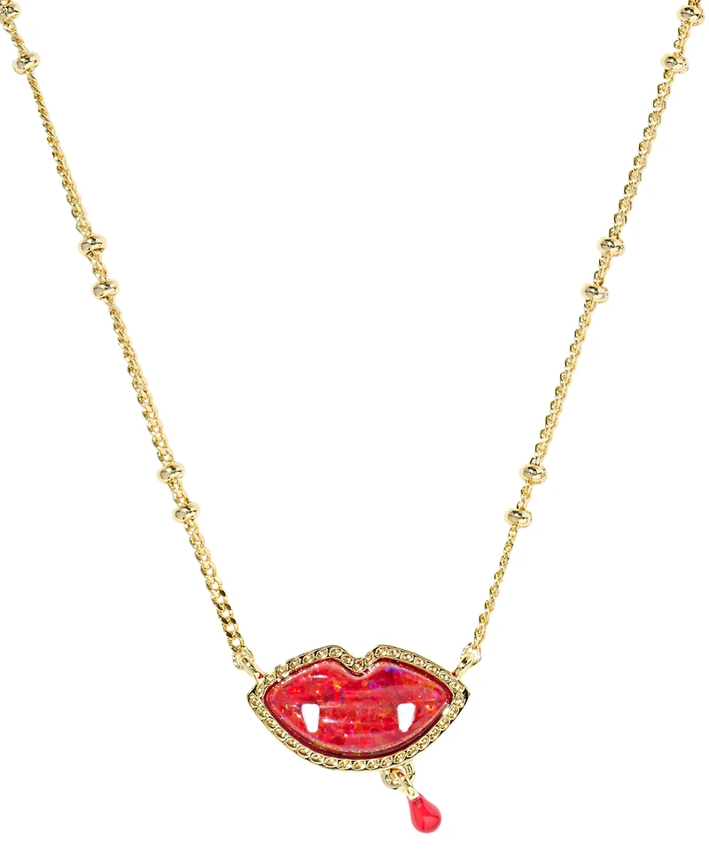 Kendra Scott Kyocera Opal Vampire Short Pendant Necklace
