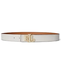 Lauren Ralph Women's Reversible Pebbled Leather Belt
