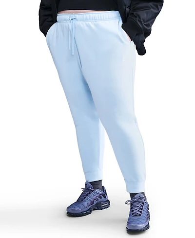 Nike Plus Active Sportswear Club Mid-Rise Fleece Jogger Pants
