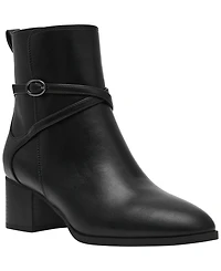 Anne Klein Womens Marie Block Heel Booties