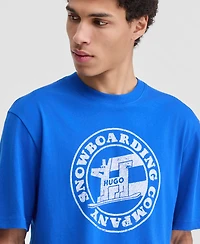 Hugo Boss Men's Napolux Short-Sleeve Crewneck Graphic T-Shirt