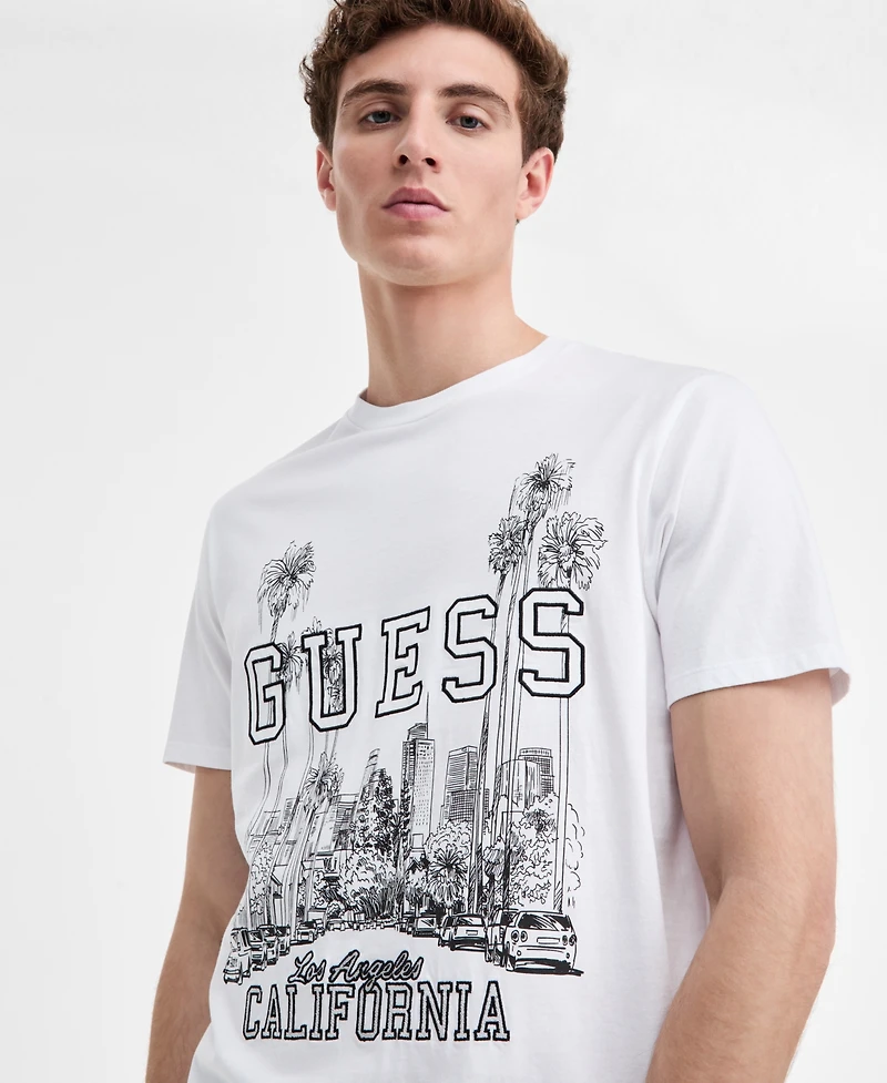 Guess Men's Boulevard Short-Sleeve Crewneck Graphic T-Shirt