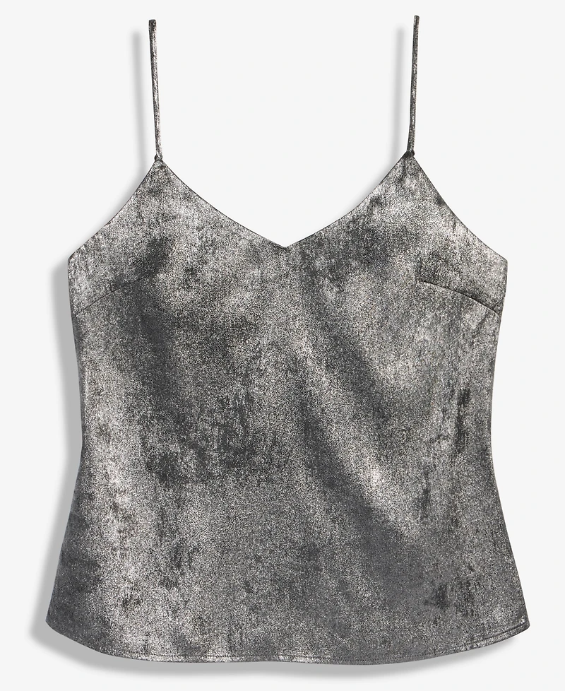 On 34th Juniors' Metallic V-Neck Camisole Top, Macy's Exclusive