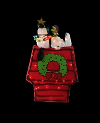 Northlight 27" Pre-Lit Peanuts 3-Dimensional Snoopy with Star Christmas Outdoor Decoration