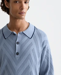 Scotch & Soda Men's Structure Long Sleeve Sweater