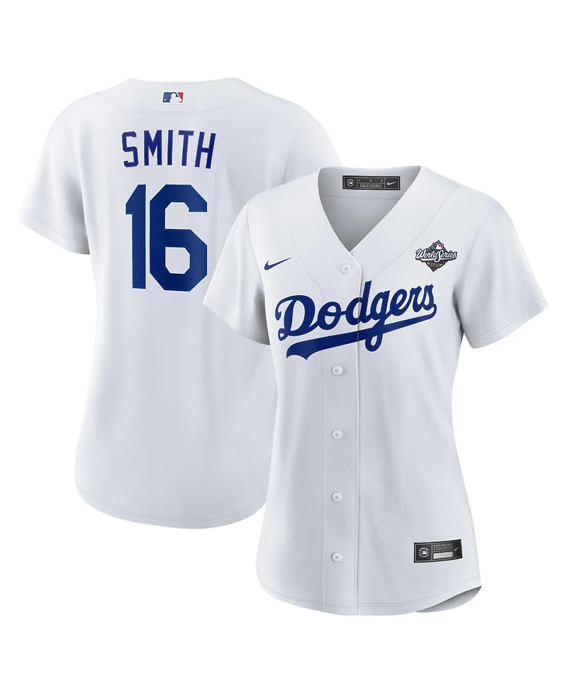 Nike Women's Will Smith White Los Angeles Dodgers 2025 World Series Home Replica Player Jersey