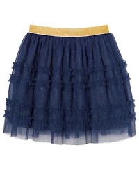 Kate Mack Girls 2T-6X Grinch Long-Sleeve Top and Mesh Skirt, 2-Piece Set