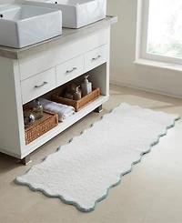 Vcny Home Scallop Cotton Bath Runner, 24" x 60"