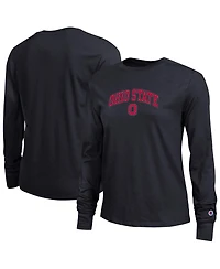 Champion Women's Ohio State Buckeyes Arch Over Logo Long Sleeve T-Shirt