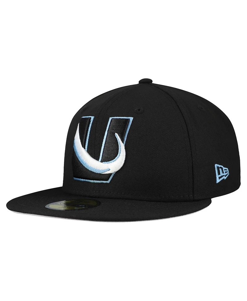 New Era Men's Black Utah Mammoth Team Secondary 59FIFTY Fitted Hat