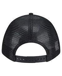 New Era Men's Black Jacksonville Jaguars Gas Station 9FORTY A-Frame M-Crown Adjustable Trucker Hat