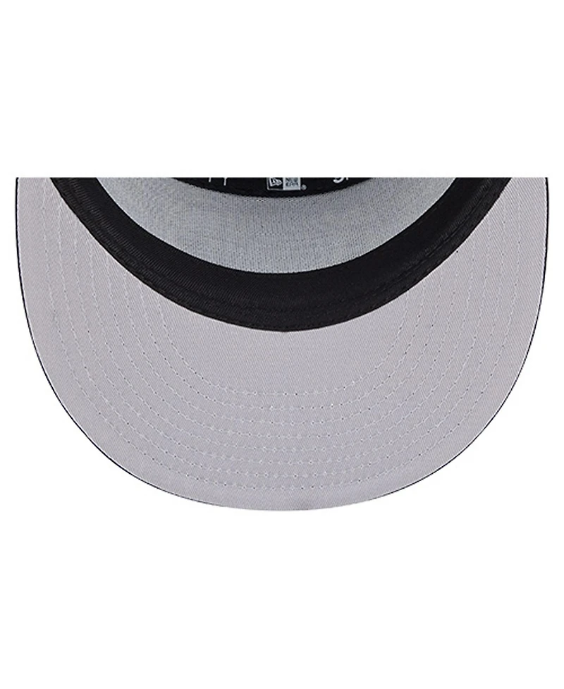 New Era Men's Black Jacksonville Jaguars Ripstop Patch 9FIFTY Split Panel Snapback Hat