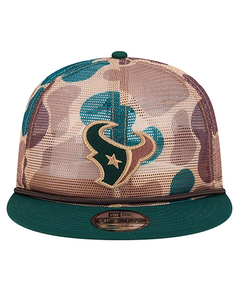 New Era Men's Camo Houston Texans Duck Camo 9FIFTY Snapback Hat