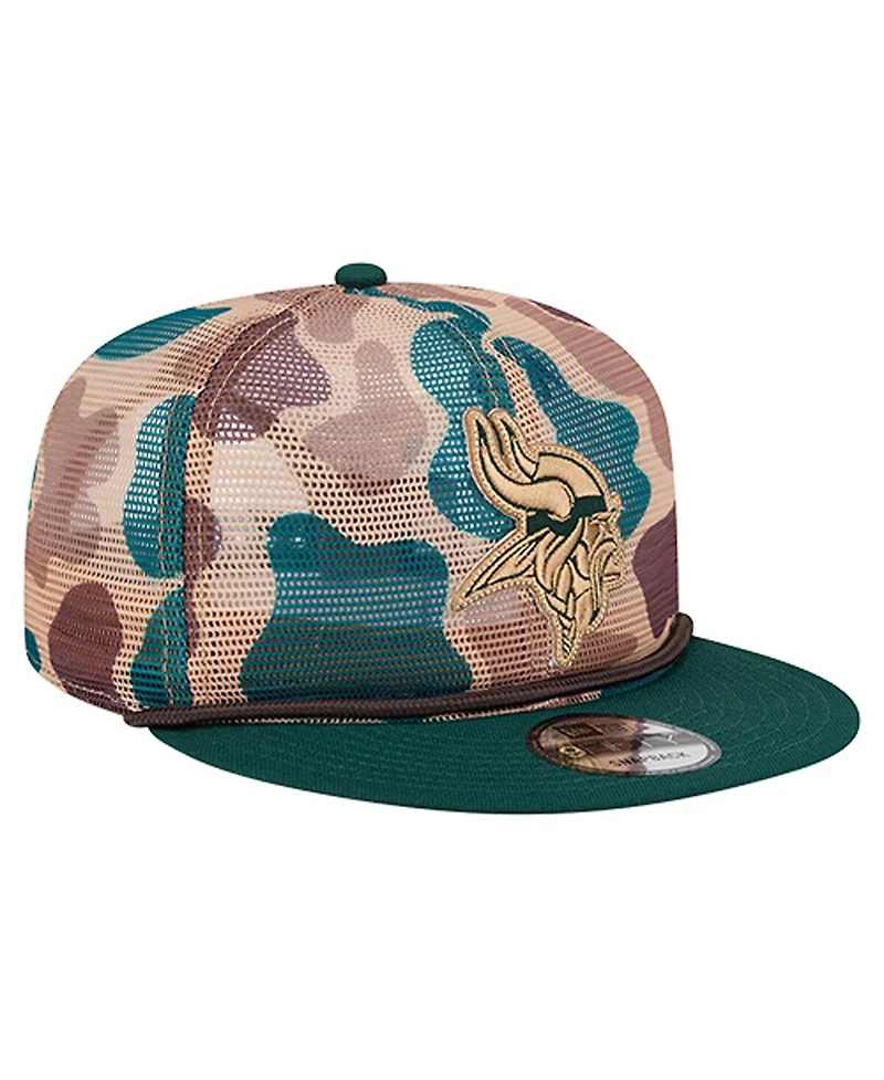 New Era Men's Camo Minnesota Vikings Duck Camo 9FIFTY Snapback Hat