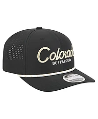 New Era Men's Black Colorado Buffaloes Script Performance Rope 9SEVENTY Adjustable Hat