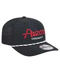 New Era Men's Black Arizona Cardinals Script 9SEVENTY Adjustable Hat