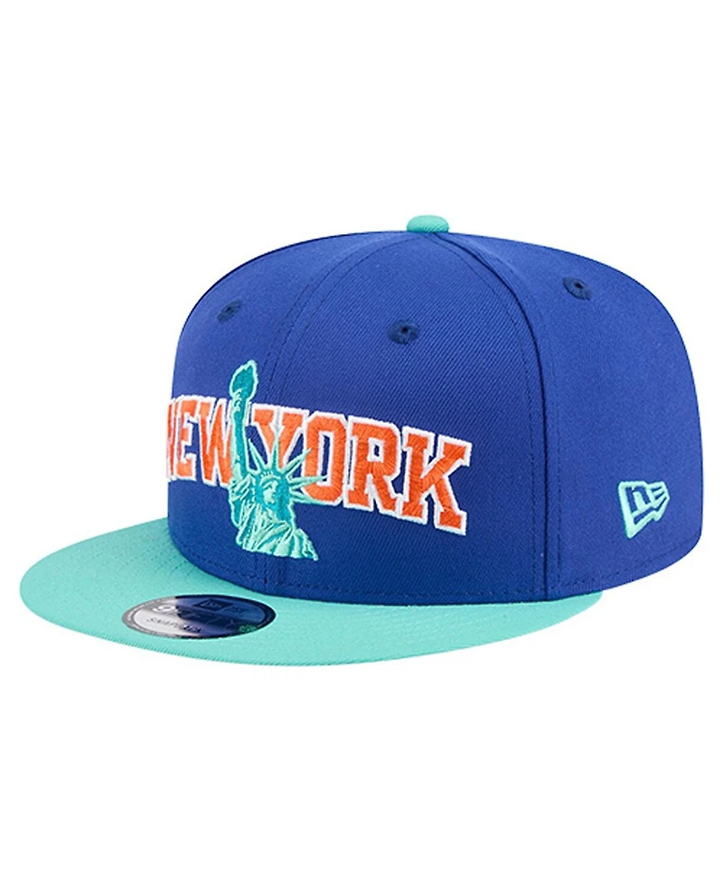 New Era Men's Blue/Turquoise New York Knicks 9FIFTY Snapback Hat