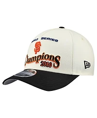 New Era Men's Cream/Black San Francisco Giants World Series 9FORTY M-Crown A-Frame Adjustable Hat