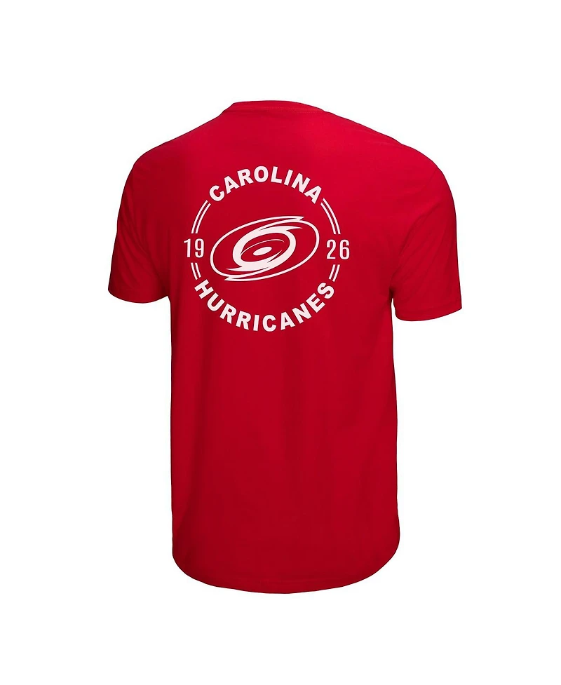 Mitchell & Ness Men's Red Carolina Hurricanes Penalty Box 2.0 T-Shirt