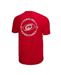 Mitchell & Ness Men's Red Carolina Hurricanes Penalty Box 2.0 T-Shirt