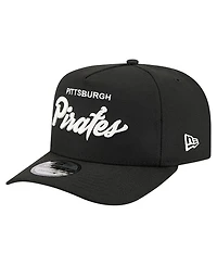 New Era Men's Black Pittsburgh Pirates Local Play A-Frame 9FIFTY Snapback Hat